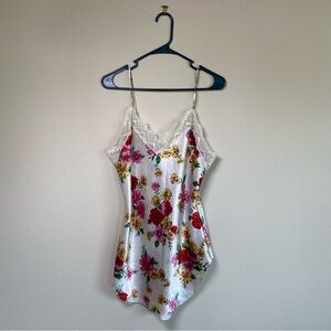Vintage Victoria's Secret Satin Floral Slip Dress